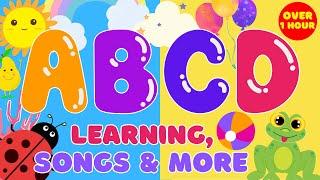 ABC 123 SONGS FOR KIDS, SHAPES, COLORS AND MORE | ABCtv 123tv Children - 6 Alphabet Song & 28 Videos