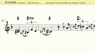 Michelle (Lennon - McCartney) - Accordion Sheet music