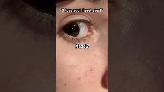 Not sure if you’d call the first part hazel or light brown but‍️#trend #eyes #eyecolor #browneyes