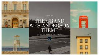 Wes Anderson Inspired Theme (TikTok Trend) - Free Lightroom Preset (Mobile and Desktop)