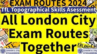 All London City Roads Together |TfL Topographical Assessment Test 2024| Training London PCO