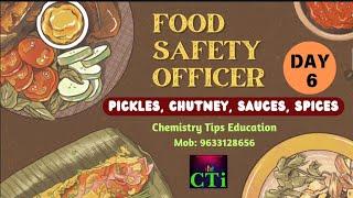 Day 6Food technologyFood safety officer exam‍PYQs with Explanations