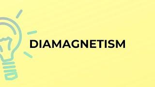 What is the meaning of the word DIAMAGNETISM?