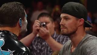 Cody Rhodes attacks Stephen Amell: Raw, Aug. 10, 2015