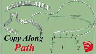 Path Copy Plugin For Sketchup | Copy Along Path in SketchUp