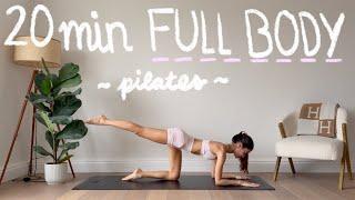 20MIN full body workout - at-home pilates (no equipment) | LIDIAVMERA