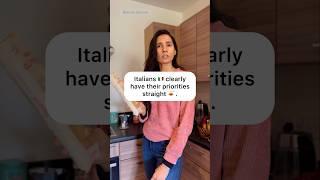 Italians and their priorities! #shorts #pasta #italianpasta