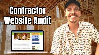 On-Page SEO Audit of a Contractor | First Impressions & Website Audit