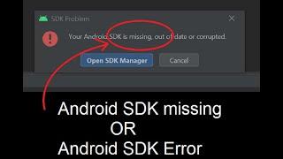 Android SDK missing or SDK error in Android Studio in Urdu