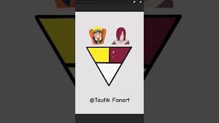Trying tiktok art Naruto vs Akatsuki Nagato anime mix color #satisfying #animeeart #anime #art
