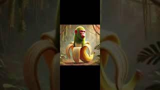 I was bored... #funny #chimpanzee #banana #capcut #memes #monkey