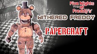 Withered Freddy Fnaf 2 Papercraft by JakovDrawzz | Stop Motion Video