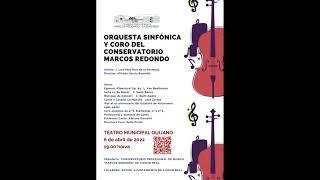 ORQUESTA SINFÓNICA Y CORO DEL CPM "MARCOS REDONDO" CIUDAD REAL. 6 ABRIL 2022 TEATRO QUIJANO