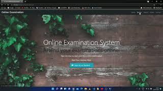 "ONLINE EXAMINATION SYSTEM" || PYTHON PROJECT || USING DJANGO