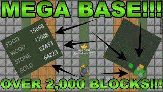 glor.io - MEGA BASE - BIGGEST BASE EVER!!! - (OVER 2,000 BLOCKS!!!) САМАЯ БОЛЬШАЯ БАЗА В ГЛОР.ИО