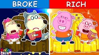 Киновызов Rich vs Broke — Веселая игра для детей | Wolfoo Russian New Episodes