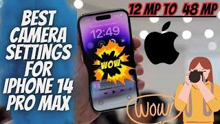 iPhone 14 pro max Camera setting. How to take 48 mp photo on Iphone 14 pro max.