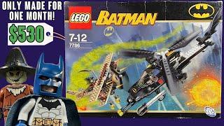 RARE 2007 LEGO Batman "The Batcopter Chase for Scarecrow" Set 7786 REVIEW