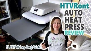 HTVRont AUTO HEAT PRESS MACHINE REVIEW with First T-Shirt Project