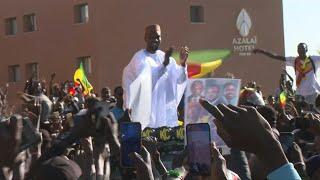 Freed Senegal opposition leader Sonko makes first public appearance in months | AFP