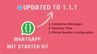 WhatsApp Cloud API - Bot Starter Kit update 1.1.1 #whatsappautomation