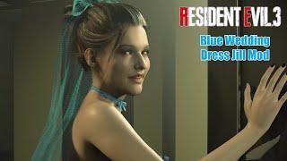 Resident Evil 3 Blue Wedding Dress Jill No Panties Mod