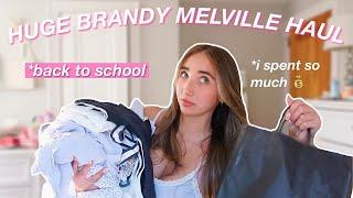 HUGE BRANDY MELVILLE TRY ON HAUL*back to school haul