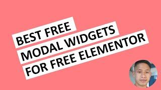 Best Modal Widgets for Free Elementor