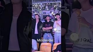 The way jin, jhope and namjoon are watching Suga's concert with stars in their eyes! 