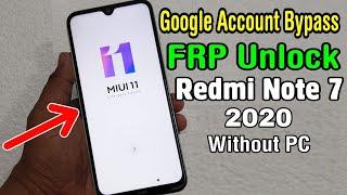 Redmi Note 7 (M1901F7I) FRP Unlock/ Google Account Bypass 2020 (Without PC)