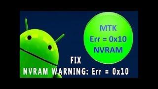 حل مشكلة  NVRAM WARNING: ERR 0x10 بطريقة سهله