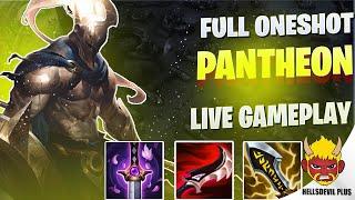 FULL ONESHOT PANTHEON IS WILD! - Wild Rift HellsDevil Plus Gameplay