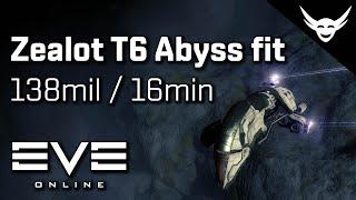 EVE Online - Zealot T6 Abyss fit (138mil / 16 min)