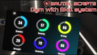 FiveM GYM with SKILL SYSTEM [ESX & QBCore/QBOX] | Brutal Scripts