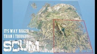 SCUM // It's Way Bigger Than We Thought!  Cheats Reveal Hidden Map!