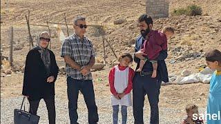 Babazadeh Family's Return from the US: Cave Visit, Tent Setup, and Cave Door Construction"