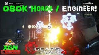 Gears of War 4 how to win OSOK Horde mode (INSANE) as Engineer Class!