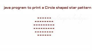 #java program to print circle shaped  star pattern #star_pattern #qsn8 #javatutorials