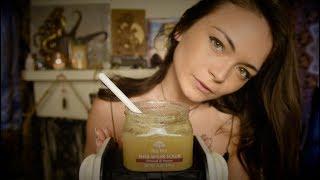 Exfoliating Your Ears {Sugar Scrub, Crackling Candle} ASMR
