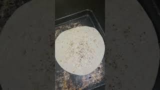 Bacon Veggie Tortilla Pizza w/ Cooking Juice
