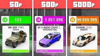 КУПИЛ АККАУНТ ЗА 50, 500 и 5000 РУБЛЕЙ в ФОРЗА ХОРАЙЗЕН 5! (Forza Horizon 5 Аккаунт с читами)