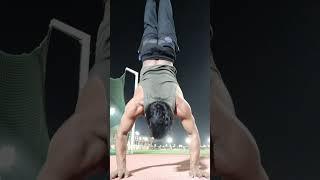 Night  time handstand push ups  #iitgandhinagar #motivation #calsthanic