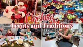 Christmas Treats and Traditions  Christmas Cookie Recipes and Christmas lights with Santa