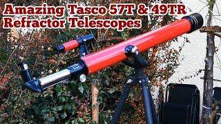 Amazing Tasco 49TR And 57T 50mm F800mm Refractor Telescope