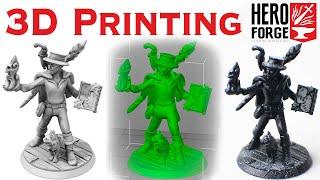 3D printing Hero Forge minis at home | STL review/tutorial | Great custom minis, the EASY way!