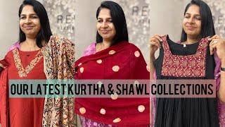 OUR LATEST KURTHA & SHAWL COLLECTIONS|REVATHY WEDDING COLLECTIONS MUVATTUPUZHA |8086575564