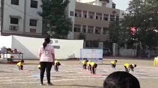 Yoga exercise performance : Euro Kids Sports Day 2019