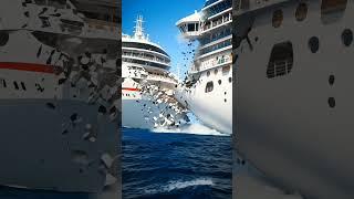 Two Cruise Ships Collide While Sailing!