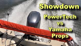 Yamaha Vs Powertech 13.25x14 Propeller Showdown! Yamaha F70 on a Montauk 17