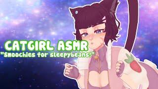 [ASMR] Catgirl Smooches & Comforts You To Sleep 